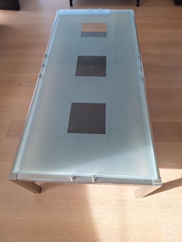 Salontafel, 100 à 150 cm, Moins de 50 cm, Comme neuf, Verre