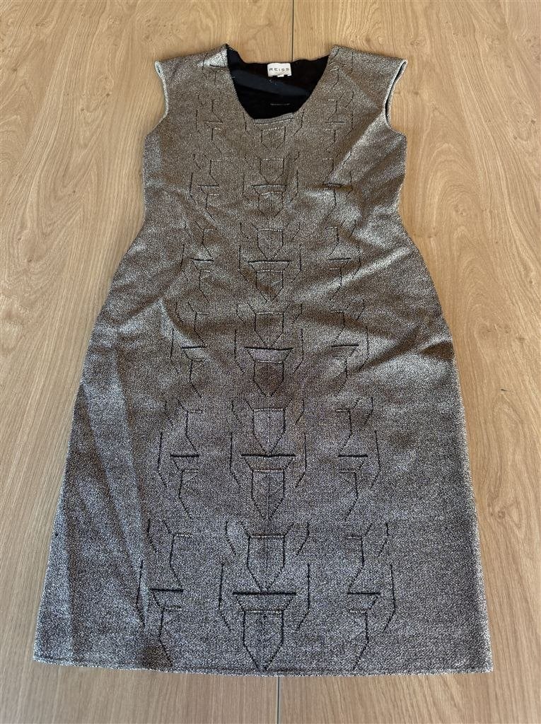 Reiss Dames Gouden Evening Sweater Dress - UK 14, Kleding | Dames, Ophalen of Verzenden, Zo goed als nieuw