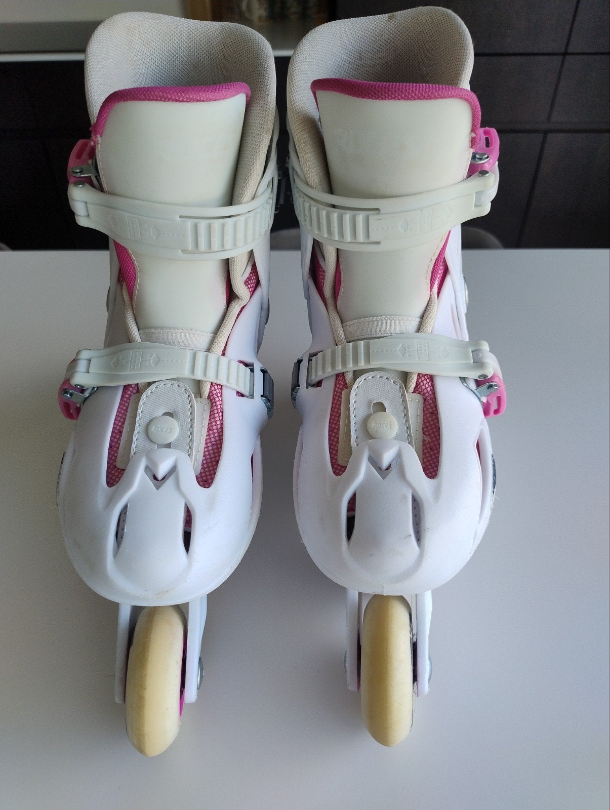roces Orlando iii wit/roze maat 30-35, Ophalen, Verstelbaar, Gebruikt, Kinderen