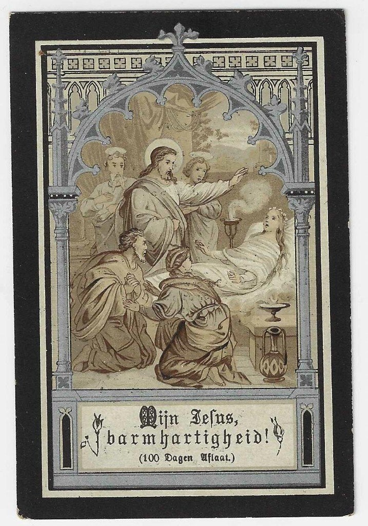 Maria Van de Poele, ? 1870 - Eeclo 1897, Verzamelen, Ophalen of Verzenden, Bidprentje
