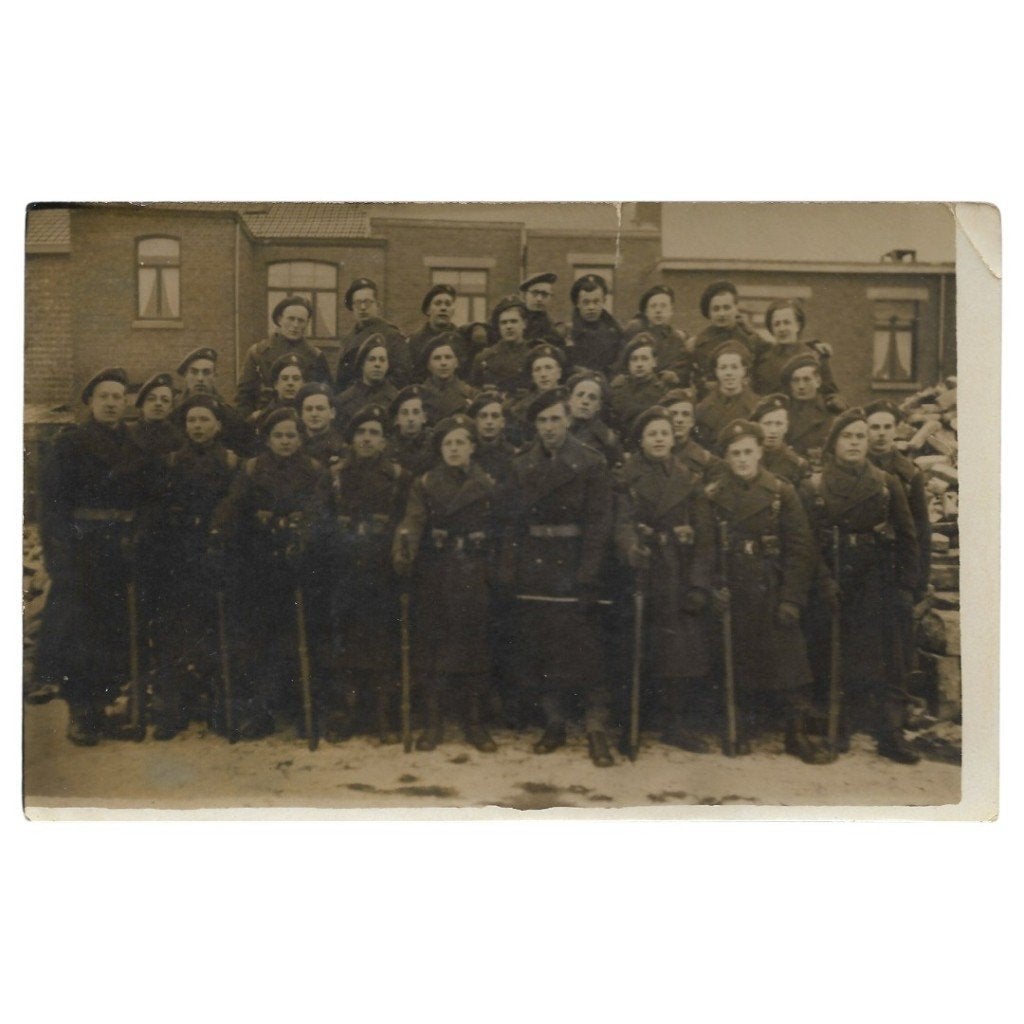Armée belge - photo de groupe du bataillon de libération, Enlèvement ou Envoi, Armée de terre, Photo ou Poster