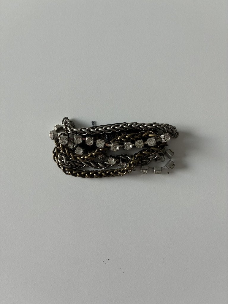 Bracelet avec cutter, Bijoux, Sacs & Beauté, Enlèvement ou Envoi, Comme neuf, Noir, Avec strass