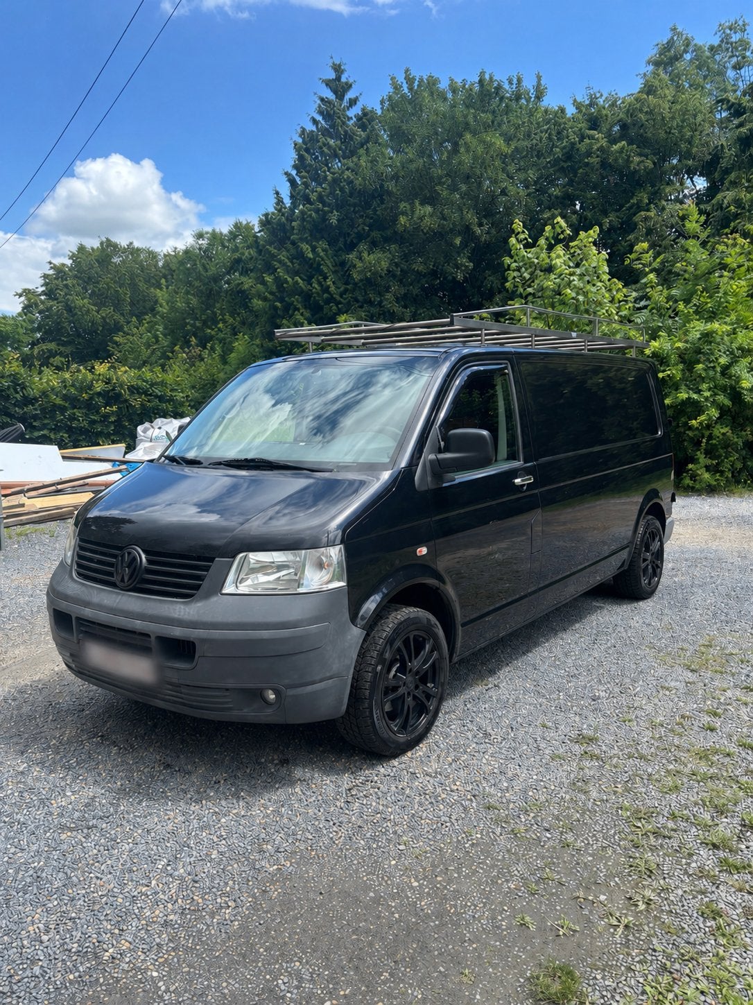 Volkswagen Transporter, Zwart, Transporter, Te koop, 3 zetels