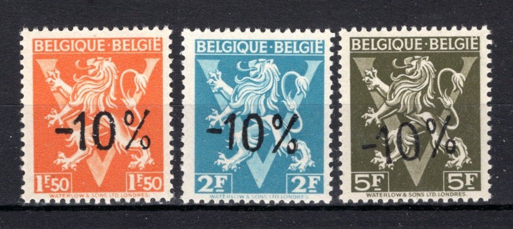 724G/724I MNH** 1946 - Lion héraldique Belgique - Belgique, Timbres & Monnaies, Envoi, Non oblitéré, Neuf