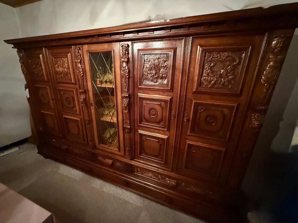 meubels, Huis en Inrichting, Ophalen, Gebruikt, Met deur(en), Eikenhout