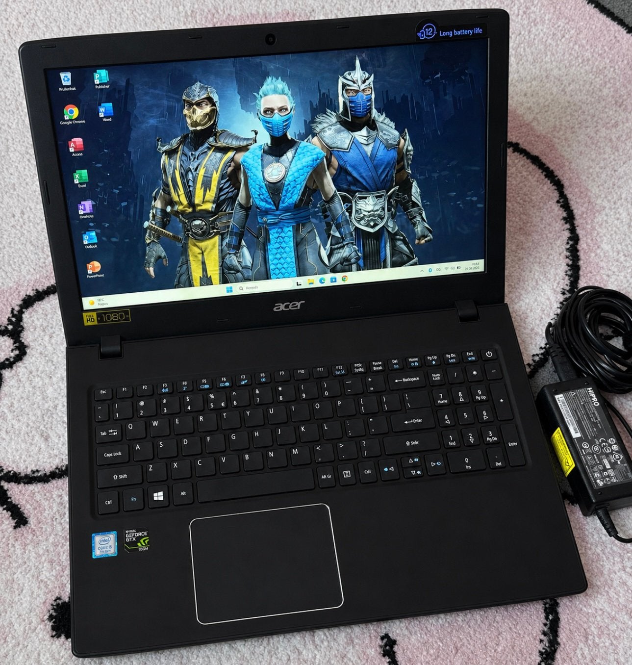 15.6”Acer/i5-7200U/8gb ddr4/128gb ssd/1000gb hd/Nvidia/Win11, Computers en Software, Ophalen, Zo goed als nieuw, HDD