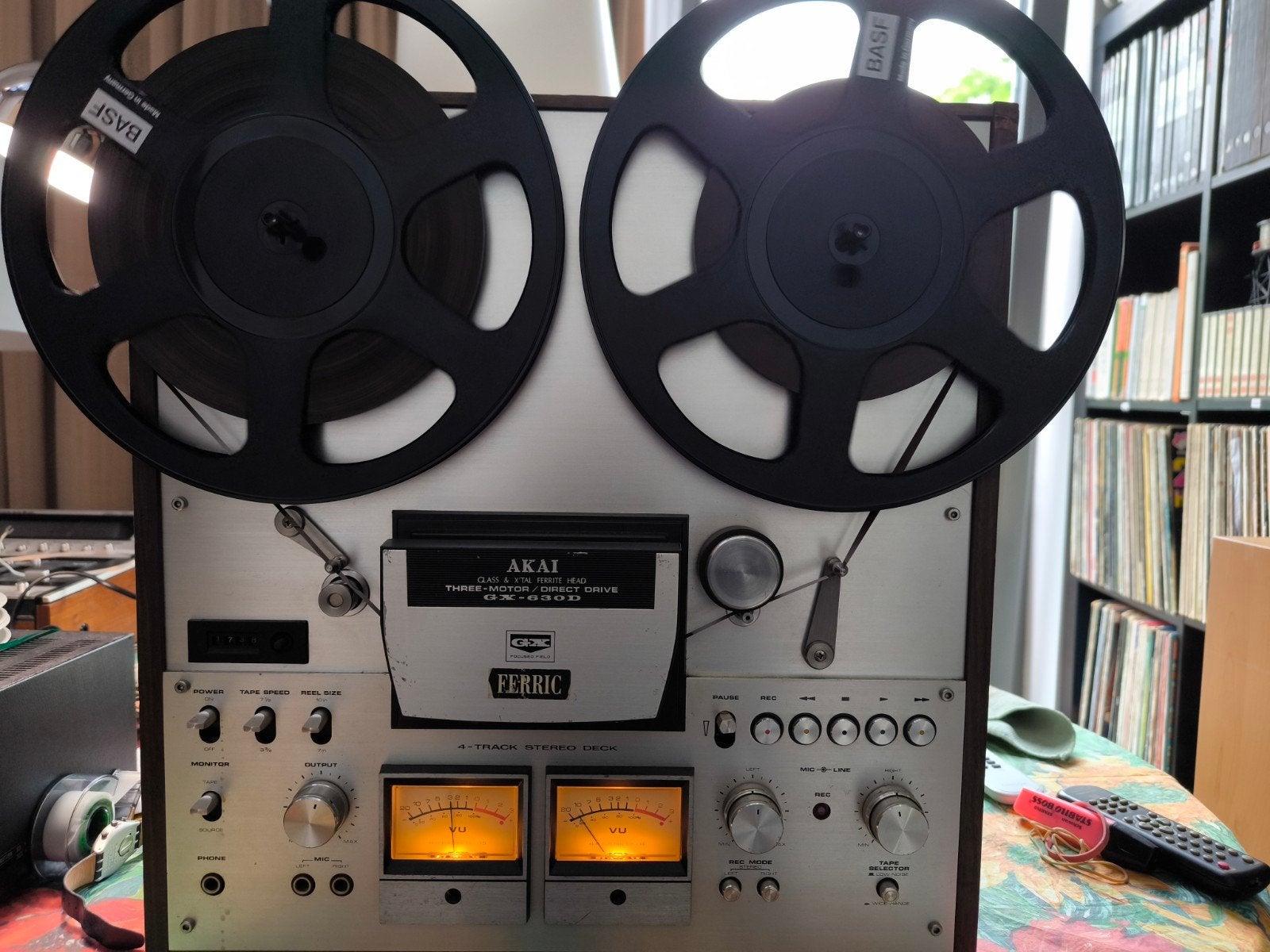 AKAI REEL  TO REEL GX 630D, Audio, Tv en Foto, Bandrecorder, Ophalen, Bandrecorder, Met stofkap