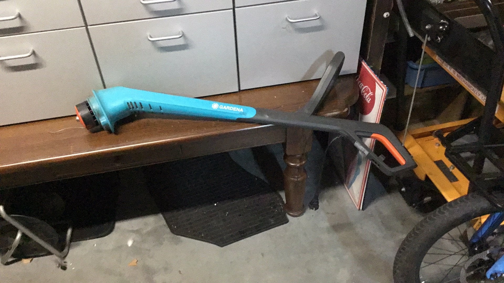 Gardena trimmer, Ophalen, Gebruikt