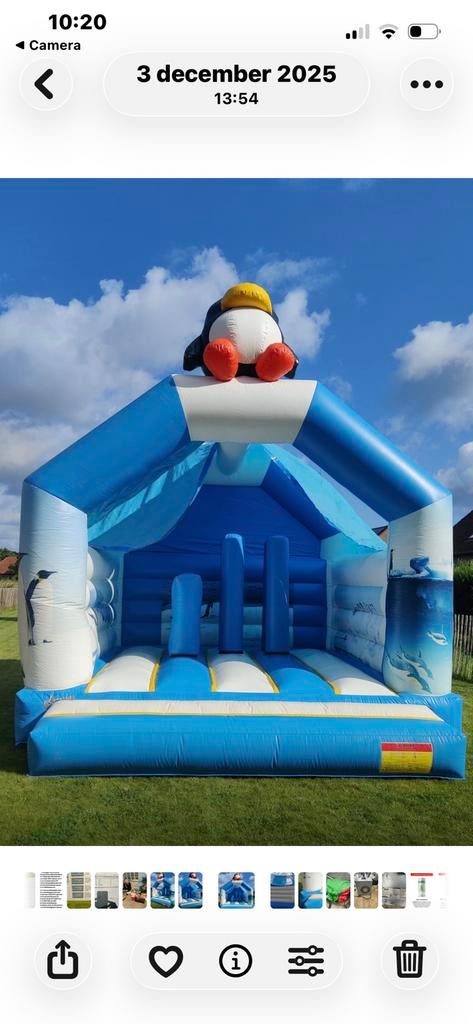 Château gonflable 4,3 m x 4,3 m, Enlèvement, Utilisé
