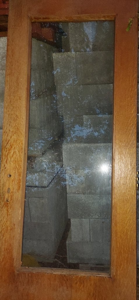 Prix 35euro/porte  en bois vitré dimention 73x200cm, Enlèvement