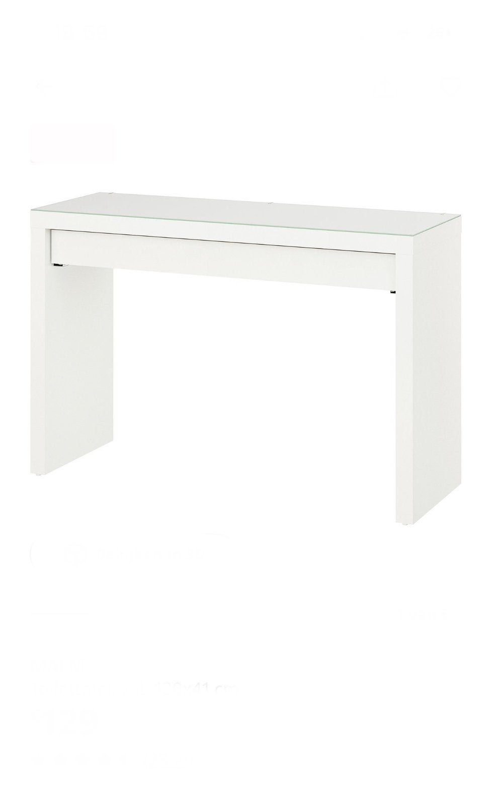Bureau de maquillage, Autres types, 120 cm, Enlèvement ou Envoi, 62 cm