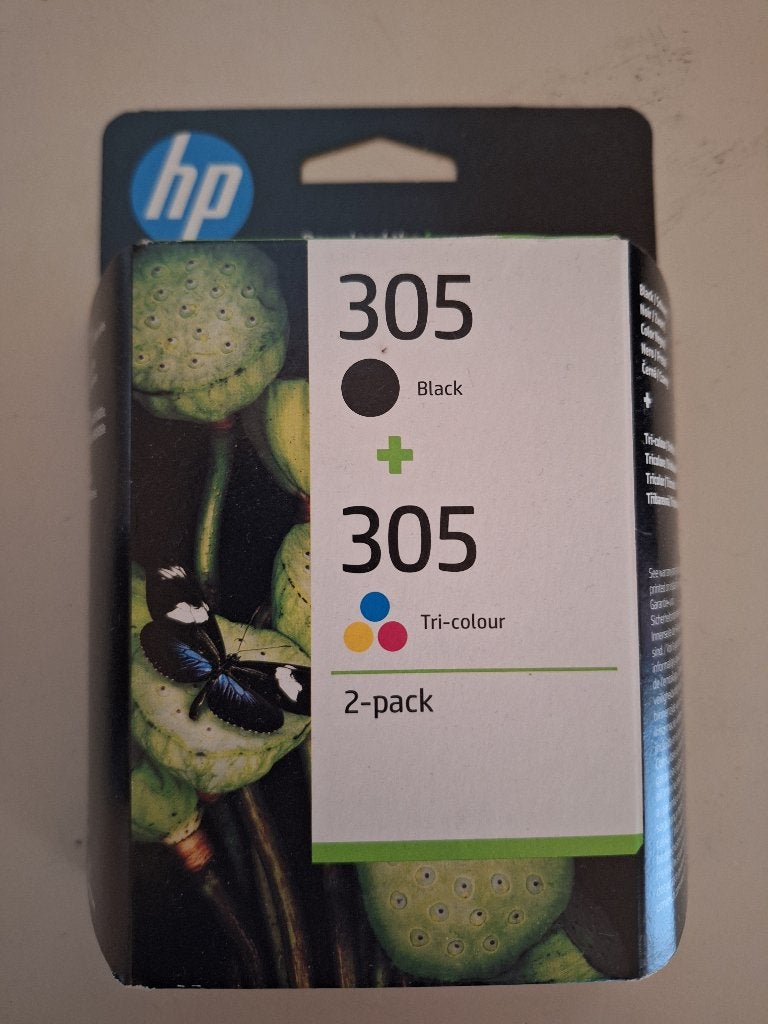 Pack de 2 cartouches d'encre HP 305, Informatique & Logiciels, Fournitures d'imprimante, Neuf, Cartridge, Enlèvement ou Envoi