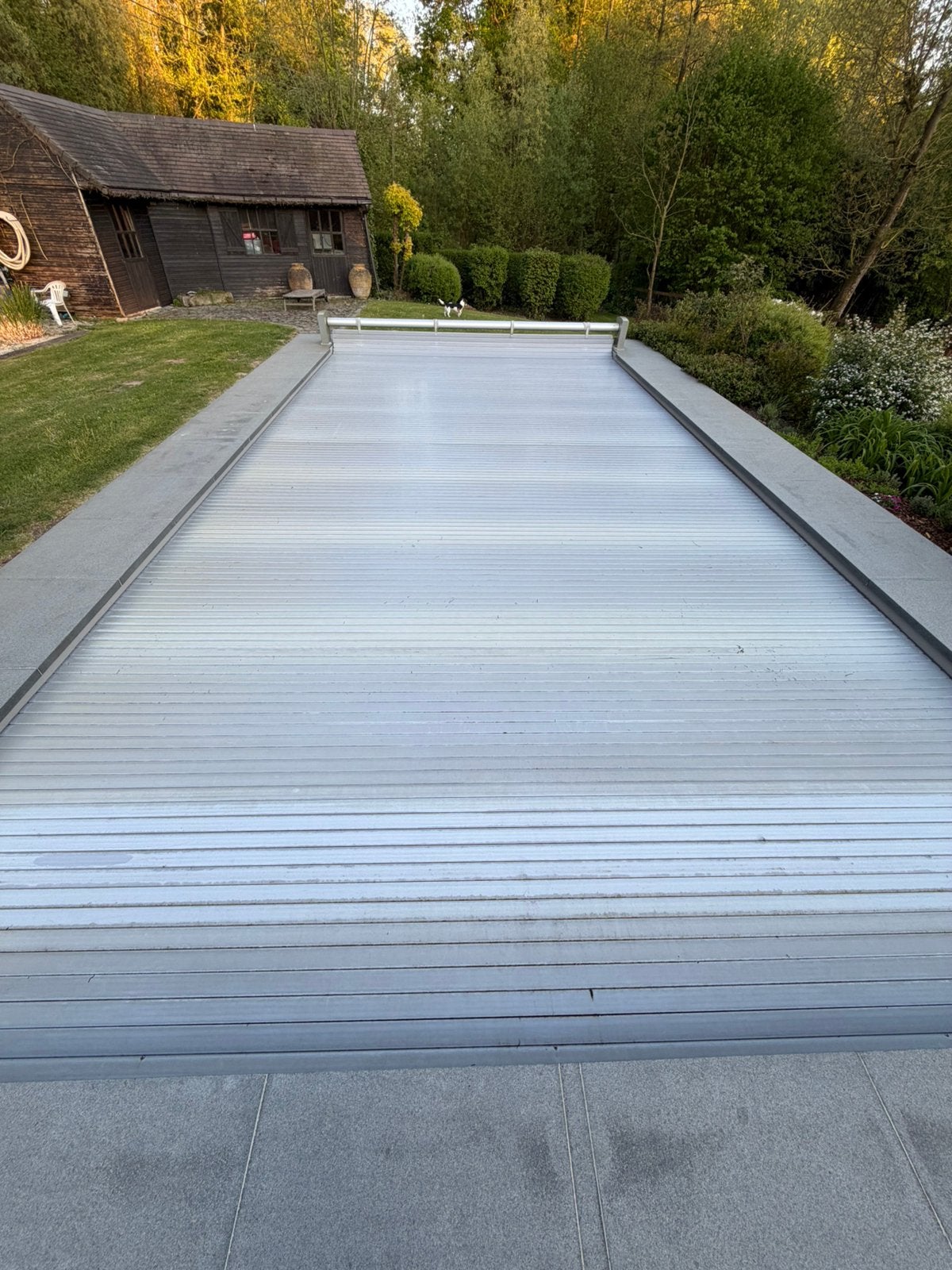 Tablier volet piscine, Jardin & Terrasse, Accessoires de piscine, Utilisé, Enlèvement