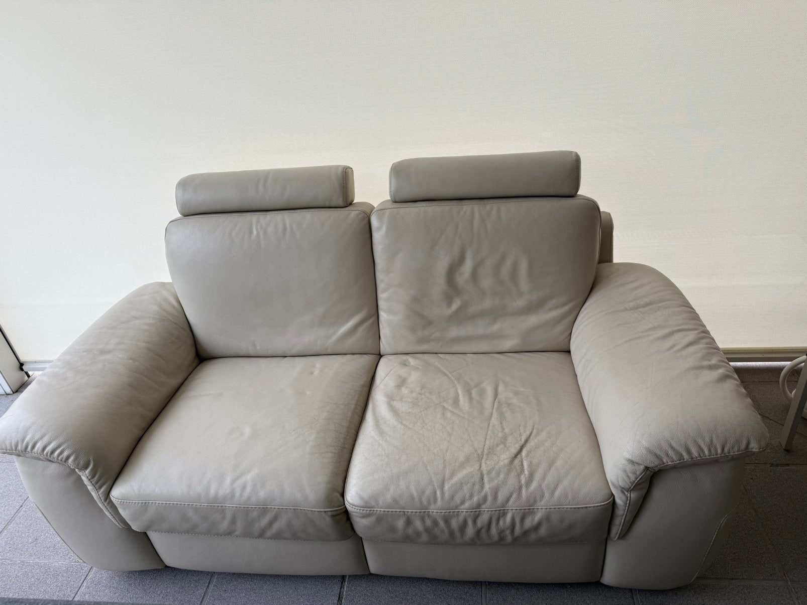 Lederen Natuzzi 2-zit, 75 à 100 cm, Enlèvement, Utilisé, 150 à 200 cm