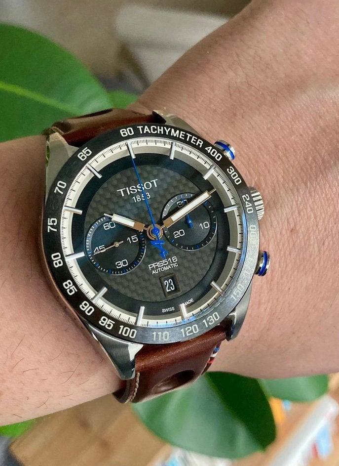 Superbe montre - Tissot PRS 516 Alpine Édition Limitée, Montre-bracelet, Autres marques, Cuir, Comme neuf