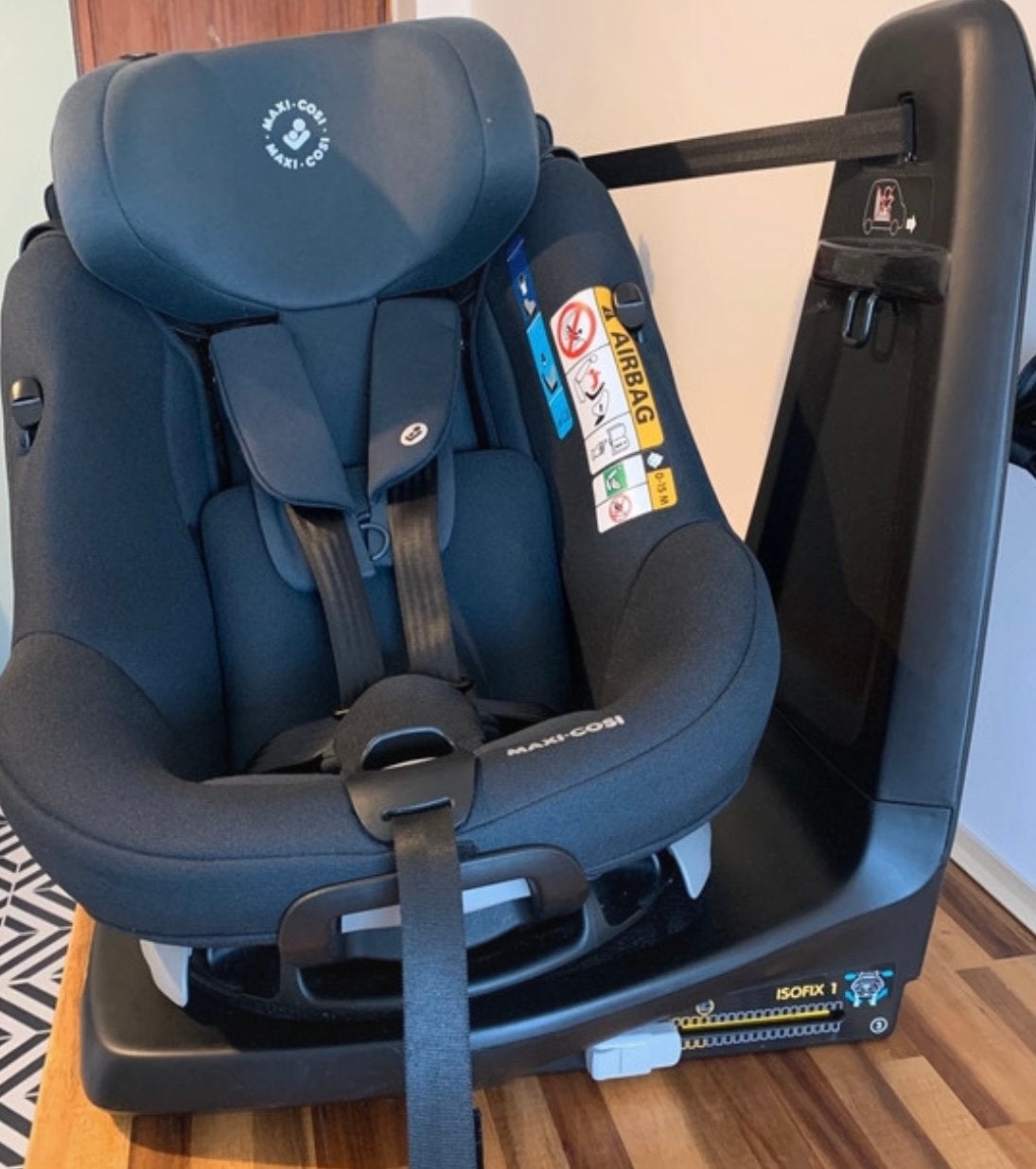 Le siège auto Maxi Cosi Axissfix pivote à 360. 9 à 18 kg, Enlèvement ou Envoi, Babygeluk, Comme neuf, W