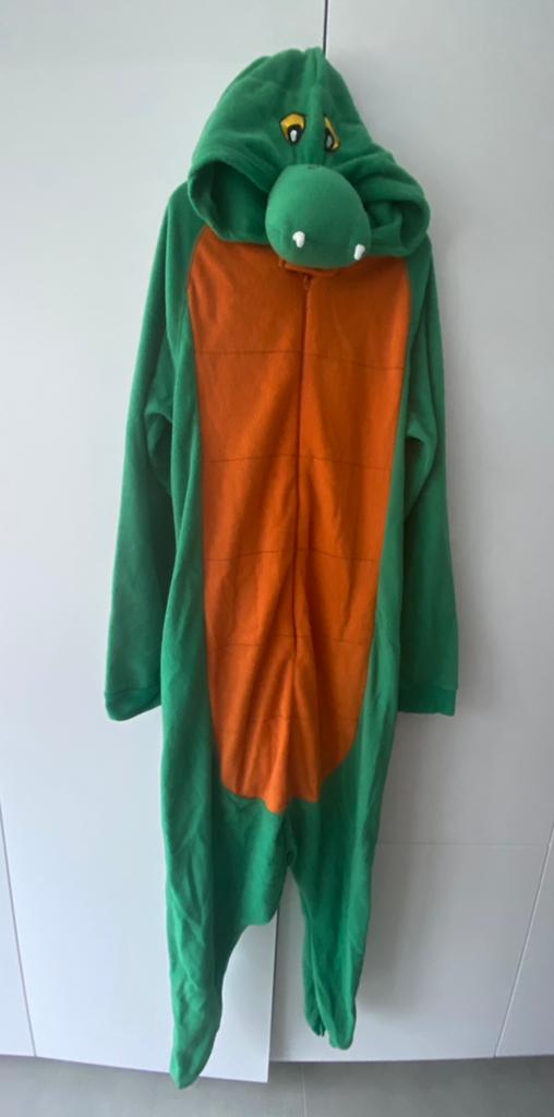 Onesie dinosaurus maat XS, Ophalen of Verzenden, Zo goed als nieuw