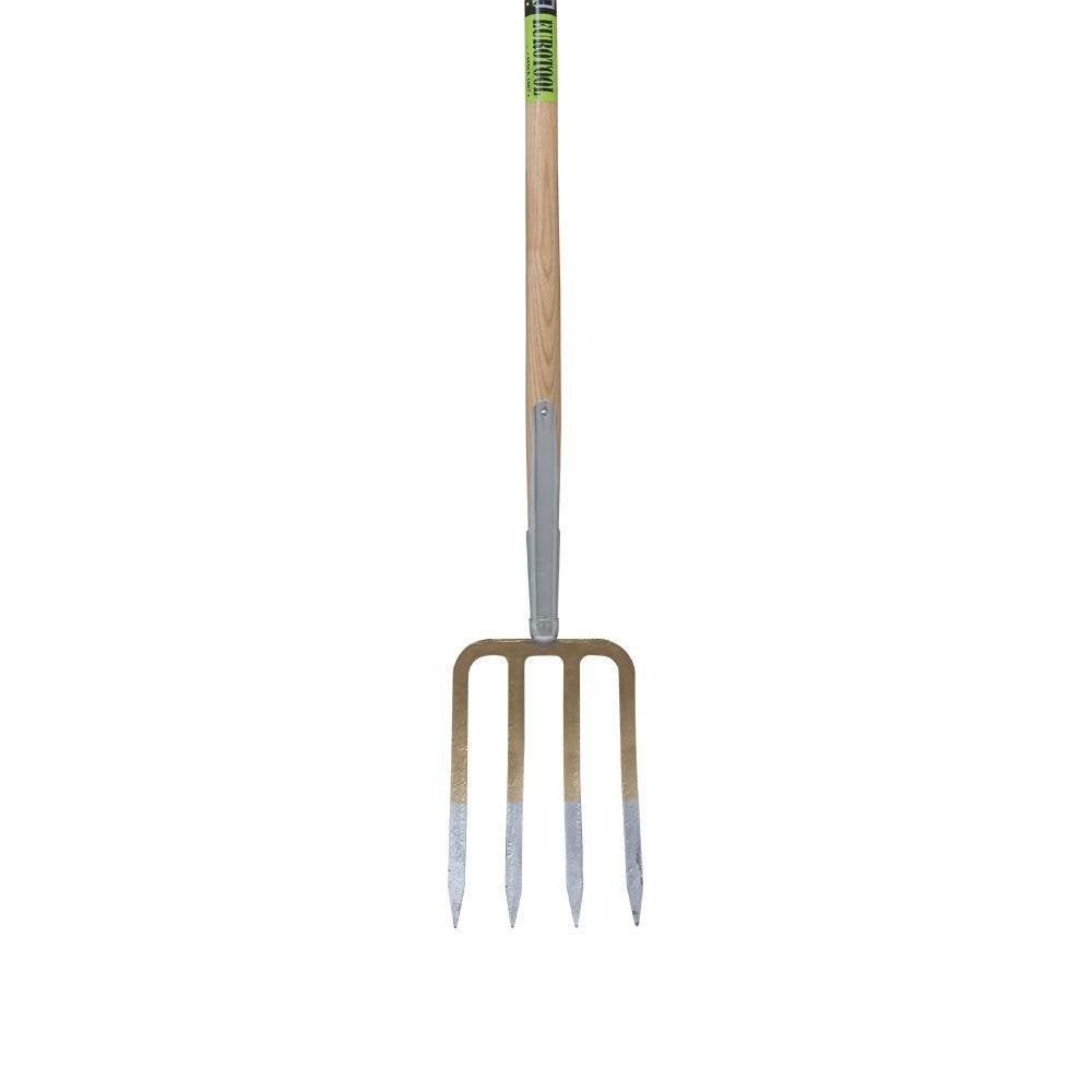Spitvork 4 tands, steel 85 cm, Verzenden