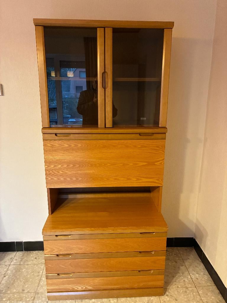 Bureaumeubel / bureaukast, Ophalen, Gebruikt, Overige materialen, Bureau-kast combinatie