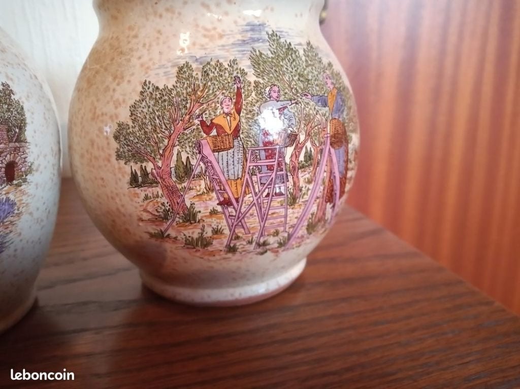 vase décoré Vallauris, Enlèvement