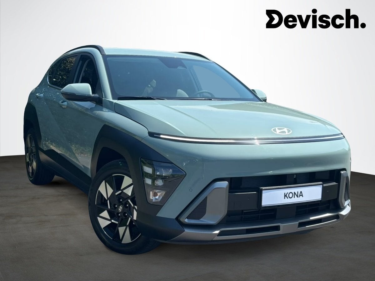 Hyundai KONA HEV 1.6 GDi DCT FEEL COMFORT 138 D6 (automaat), Auto's, Hyundai, Automaat, Zwart, Leder en Stof, Bedrijf