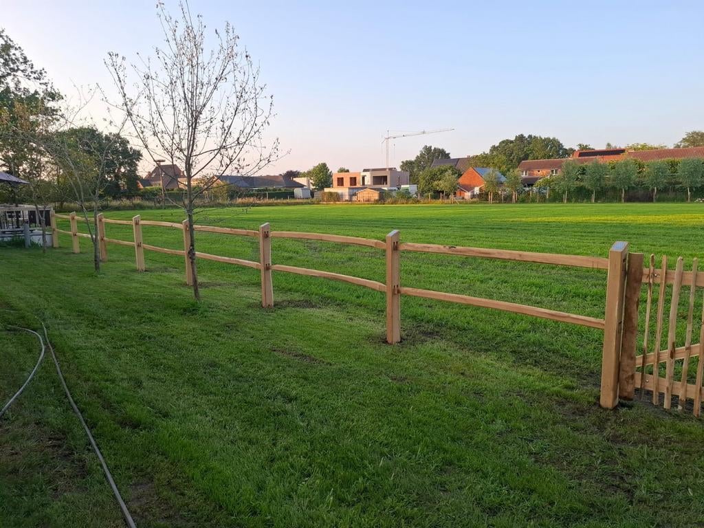 Post en rail afsluiting robinia hout landelijk