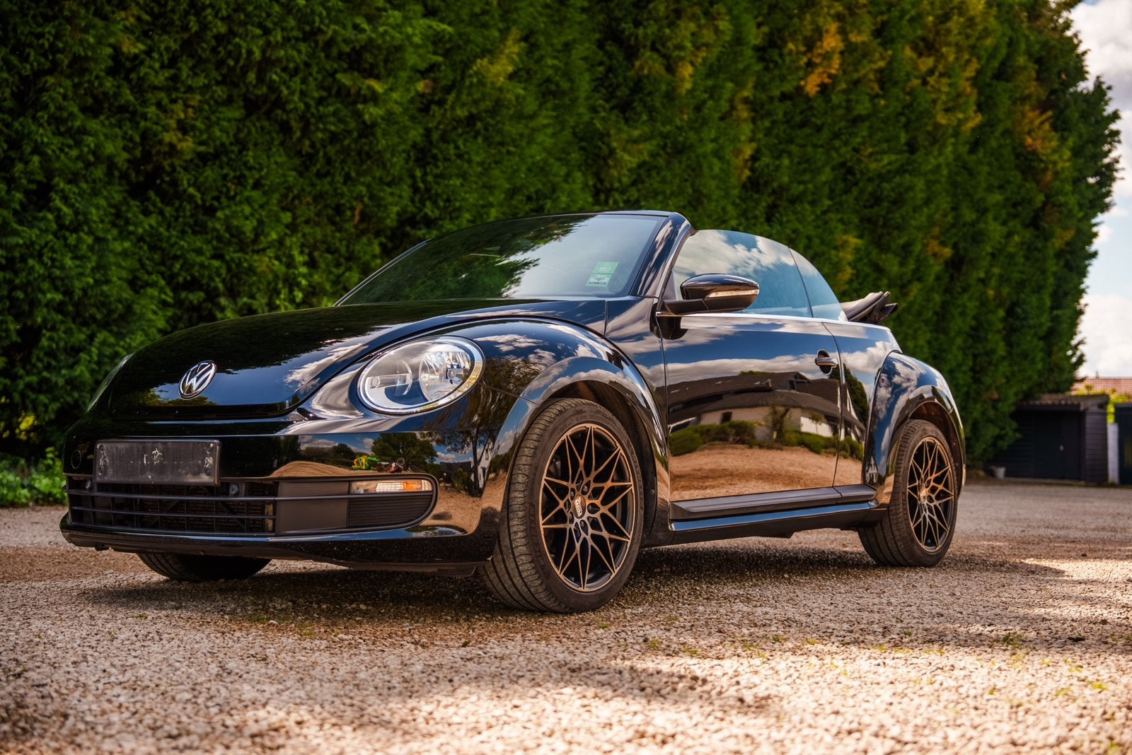 VOLKSWAGEN BEETLE CABRIOLET 1.6 TDI – Superbe État !, Auto's, Cabriolet, Zwart, Particulier, 7 kW