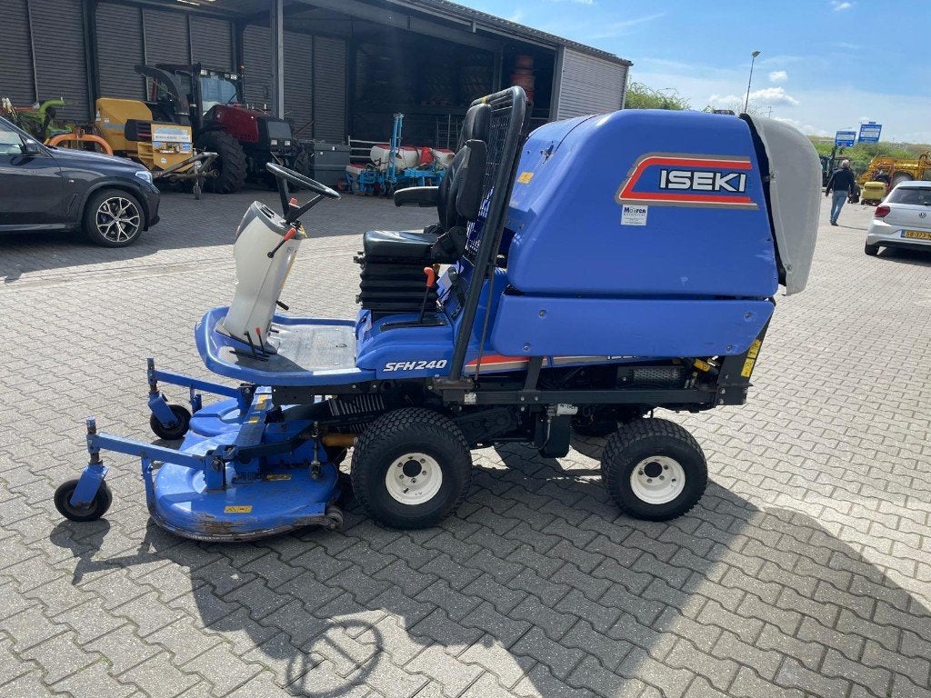 Iseki SFH240F diesel frontmaaier met opvang, Jardin & Terrasse, Démarrage électrique, 120 cm ou plus, Enlèvement, Utilisé
