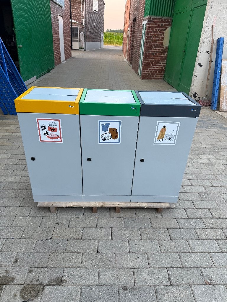 ️ Poubelle Stumpf — 3 x 70 litres, 40 litres ou plus, Enlèvement, Utilisé, Métal