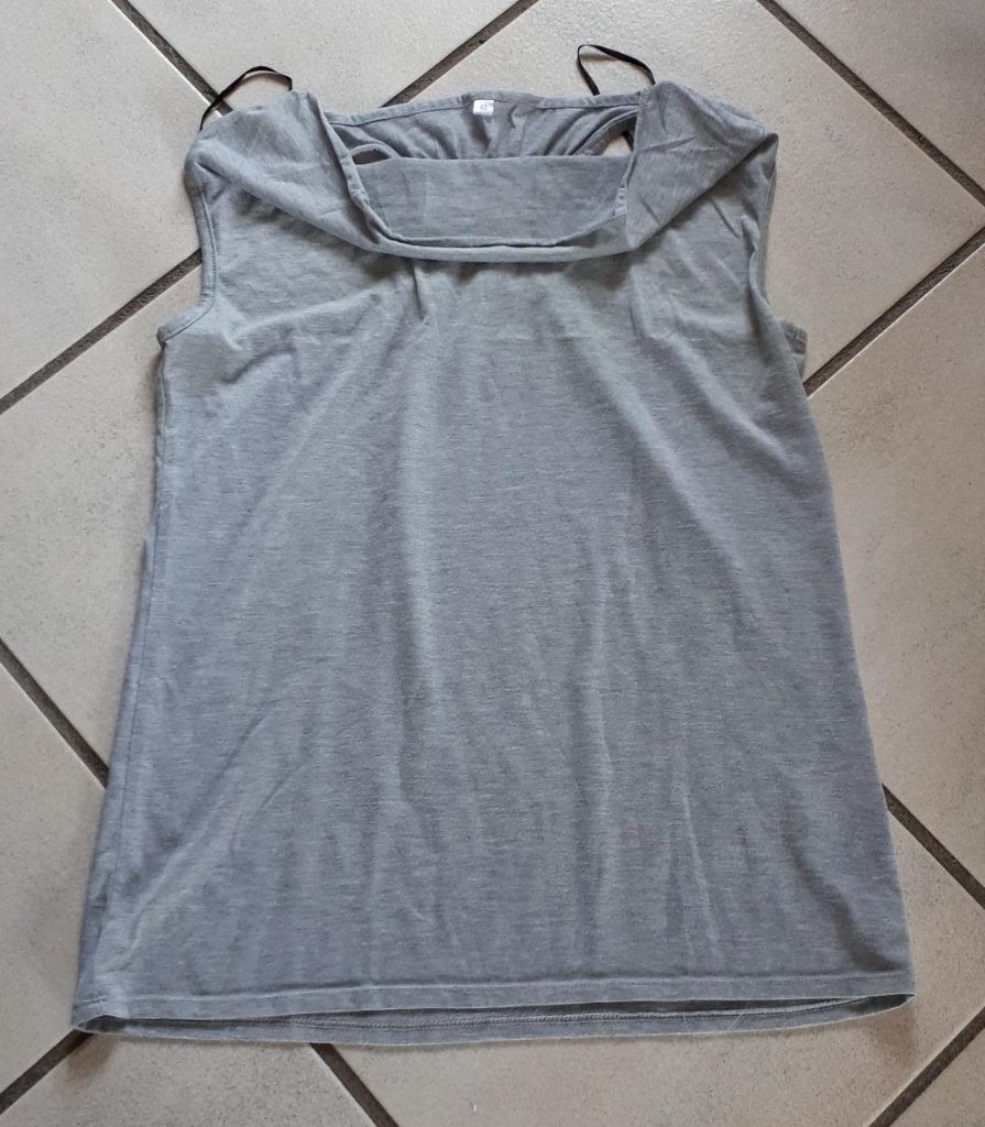 Zeeman - Tshirt mouwloos - grijs - maat 40 - € 1.00, Kleding | Dames, Maat 38/40 (M), Verzenden, Zeeman, Zo goed als nieuw