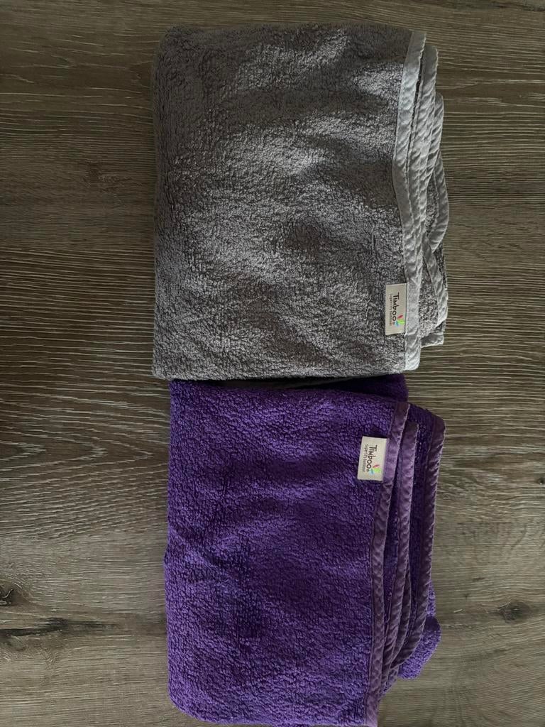 4 babydekentjes (2x timboo en 2x Koeka), Kinderen en Baby's, Ophalen, Zo goed als nieuw