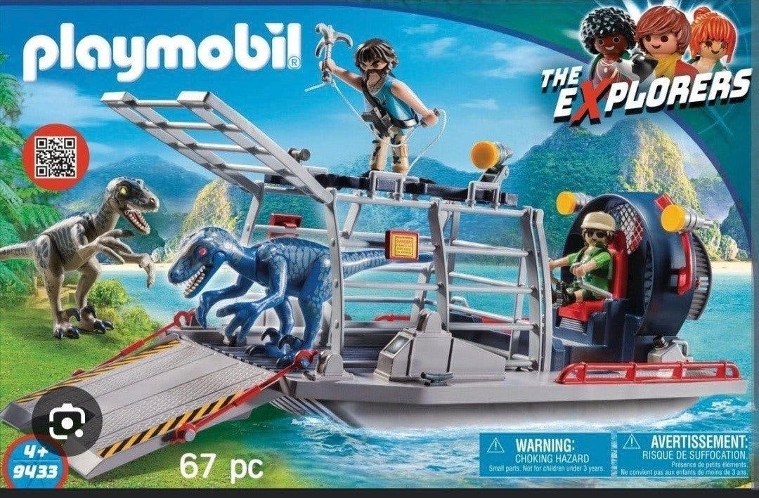playmobil dino explorer, Ophalen, Zo goed als nieuw, Overige series, Boot/Schip