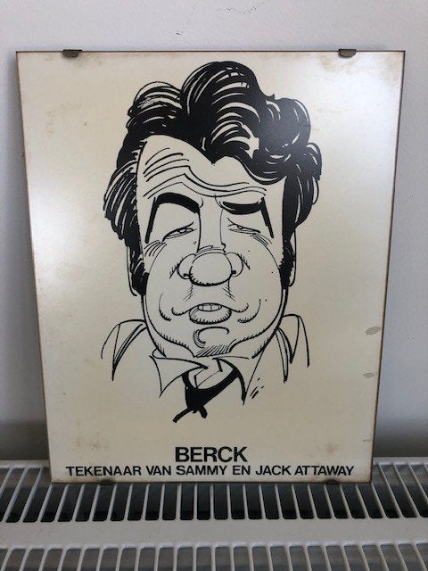 Karikatuur BERCK tekenaar van Sammy & Jack Attaway, Ophalen