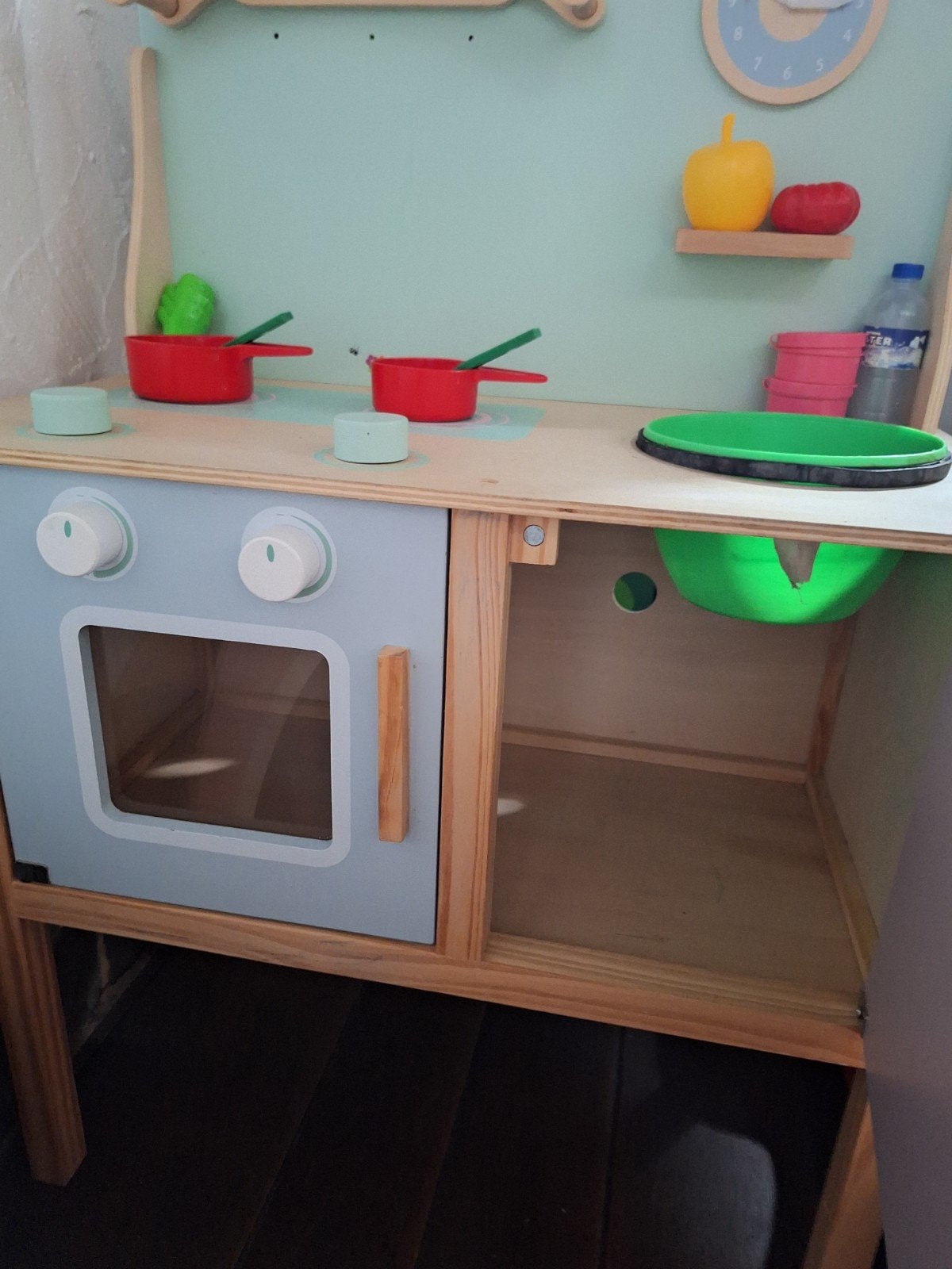 houten speelkeuken, Enlèvement, Utilisé, Bois, Jouer à la cuisine