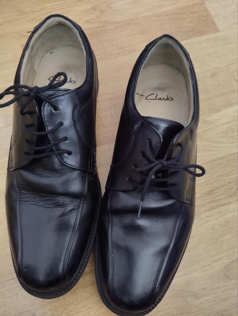 Clarks zwart extra wide 10 M44., Kleding | Heren, Schoenen, Nieuw, Veterschoenen, Zwart, Verzenden