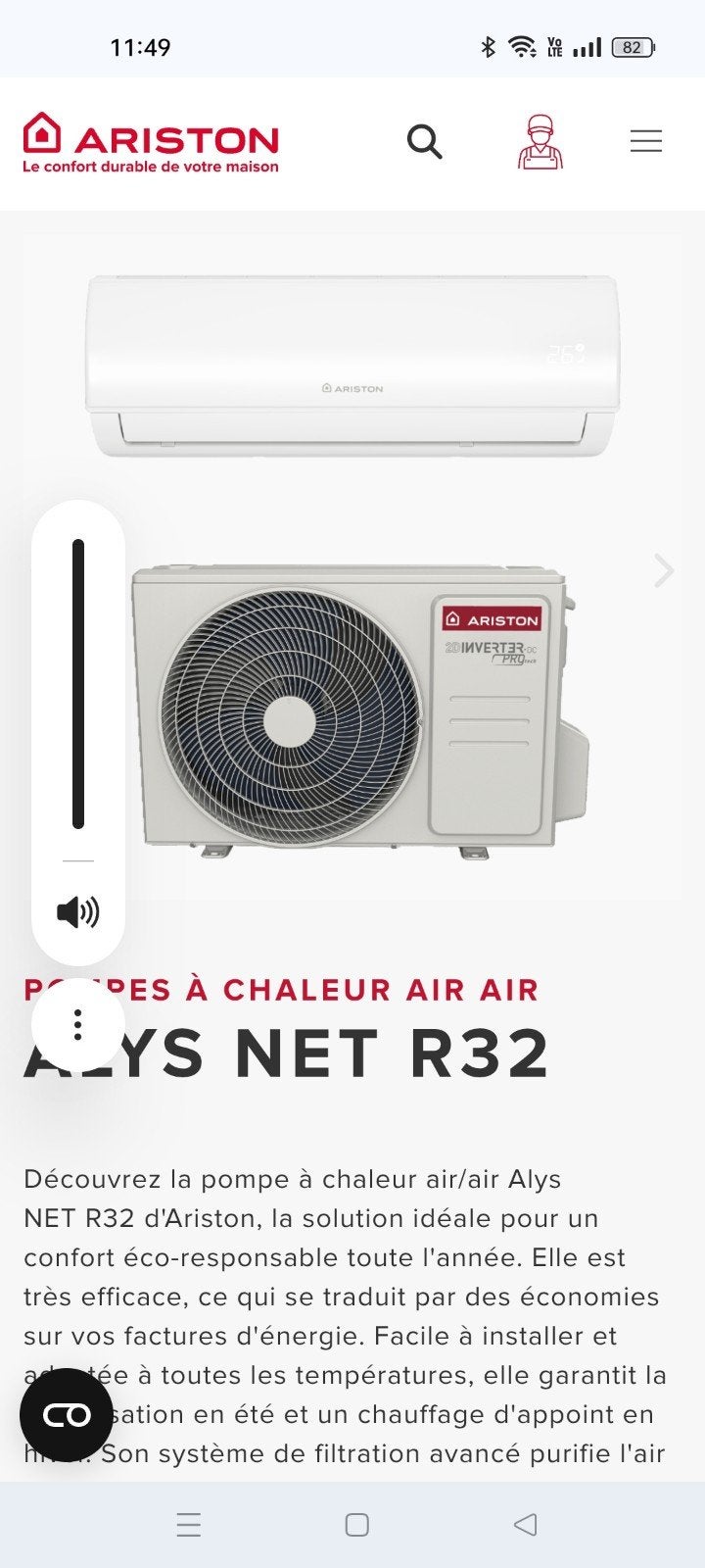 CLIMATISEUR ARISTON ALIS-NET R32 À SAISIR 495€, Electroménager, Climatiseurs