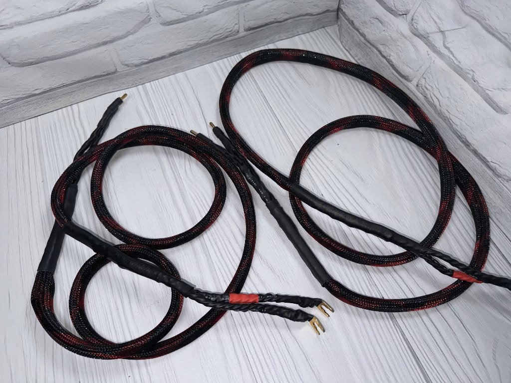 Litzedraad Akoestische Kabel voor Luidsprekers, Ophalen, Zo goed als nieuw, Minder dan 2 meter, Luidsprekerkabel