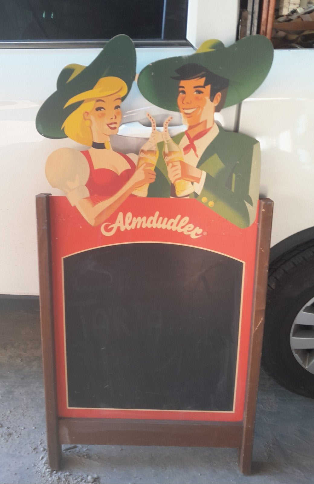stoepbord, Enlèvement