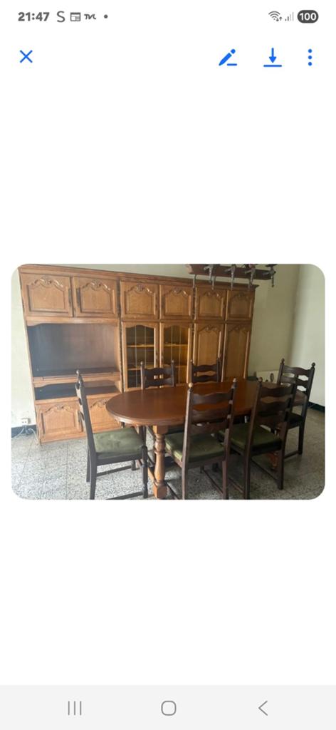 Eetkamer met wandkast, Huis en Inrichting, Complete eetkamers, Ophalen
