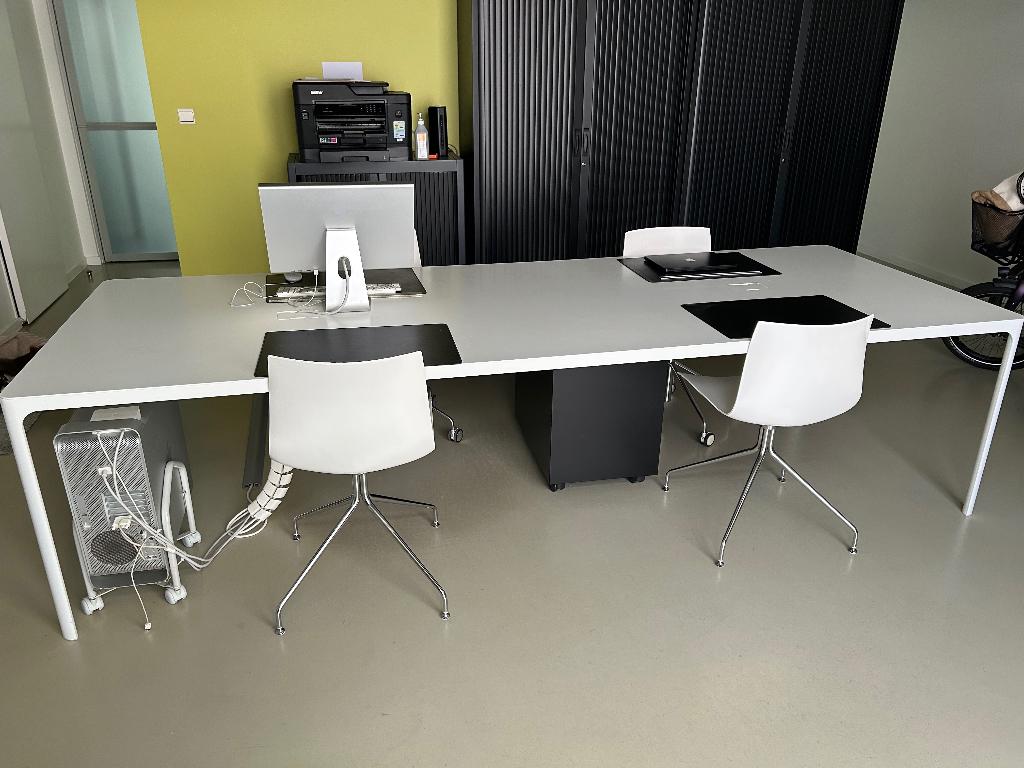 Vergadertafel + stoelen (6), Salle de réunion ou de Présentation, Enlèvement, Utilisé, Bureau