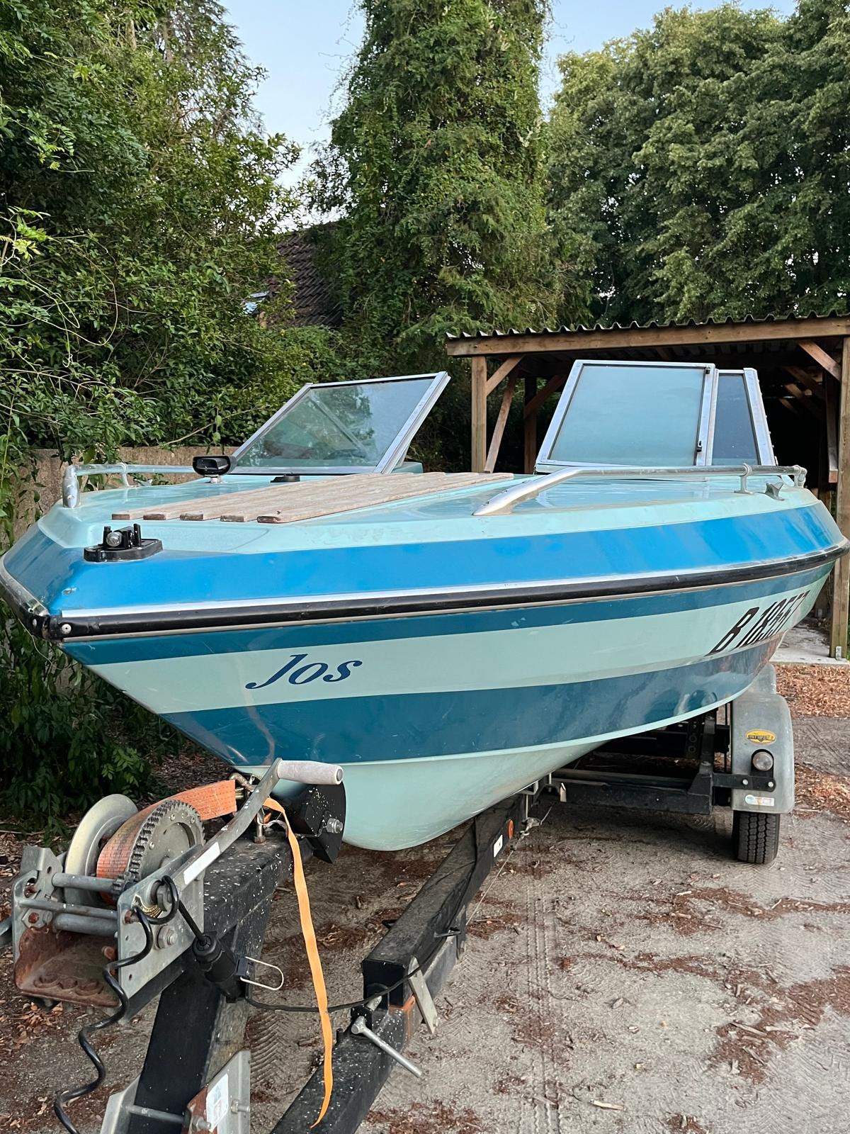 Glastron 4,3l V6 met Riba trailer, Ophalen, Overige merken, Gebruikt, Binnenboordmotor