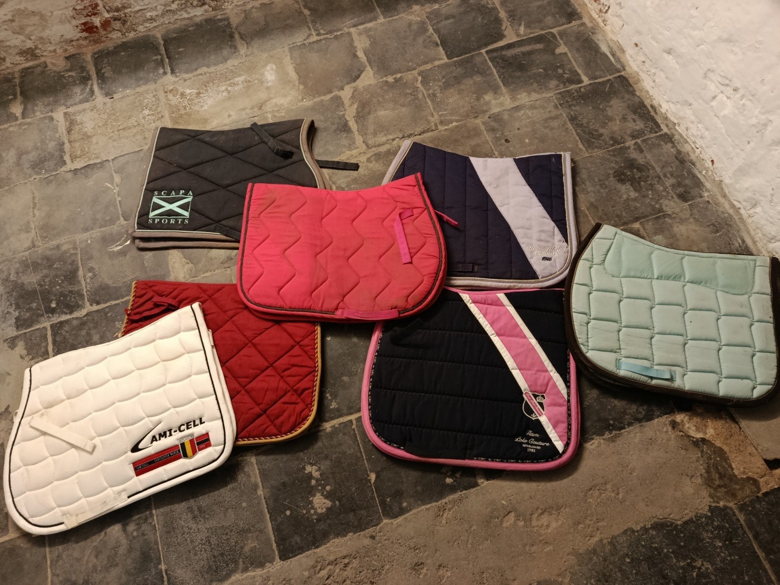 Lot tapis de selle, Ophalen, Blauw, Zadeldekje, HV Polo