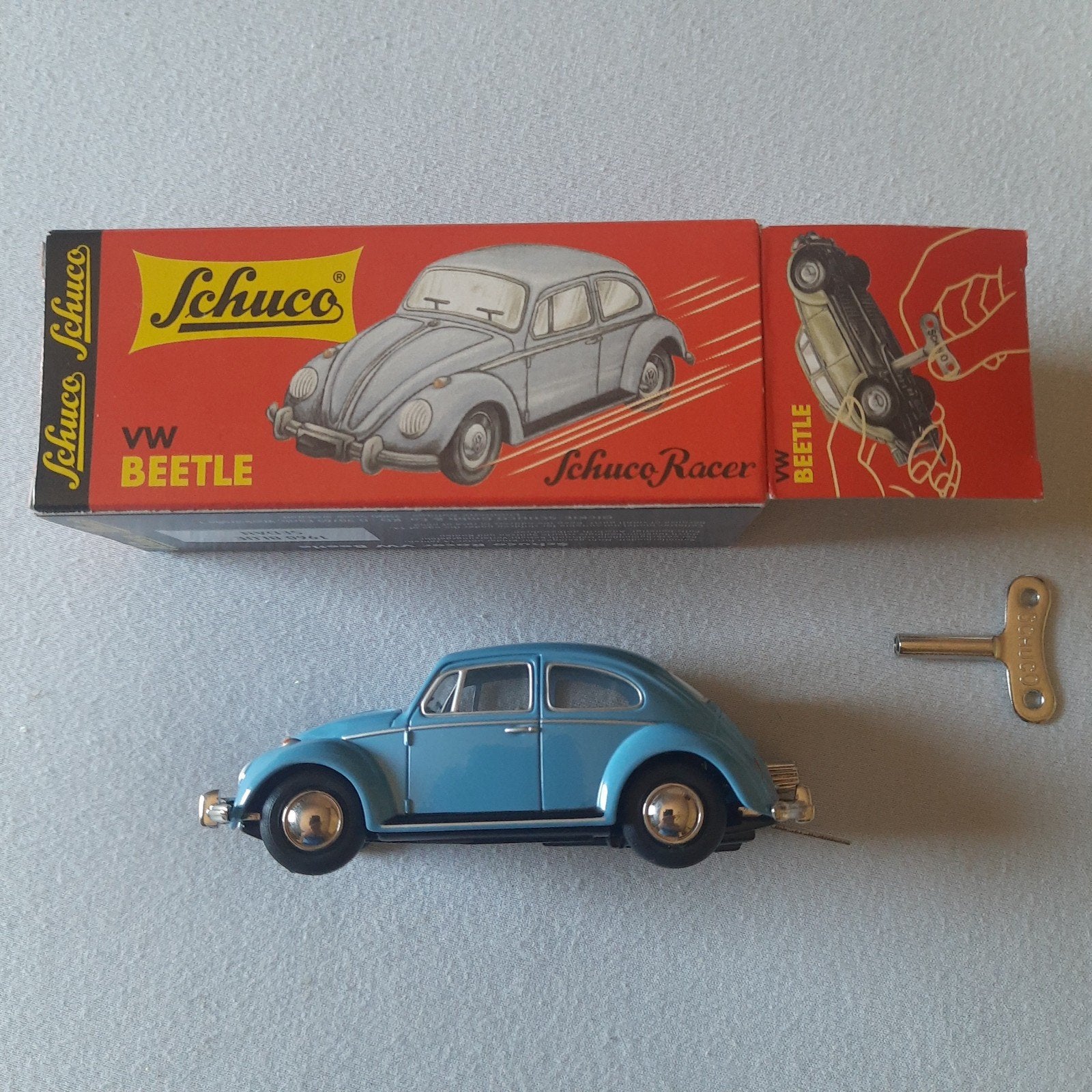 SCHUCO RACER 1:45* VW/VOLKSWAGEN KEVER 1960*ONBESPEELD*MIB*, Ophalen, Nieuw, Auto, Schuco