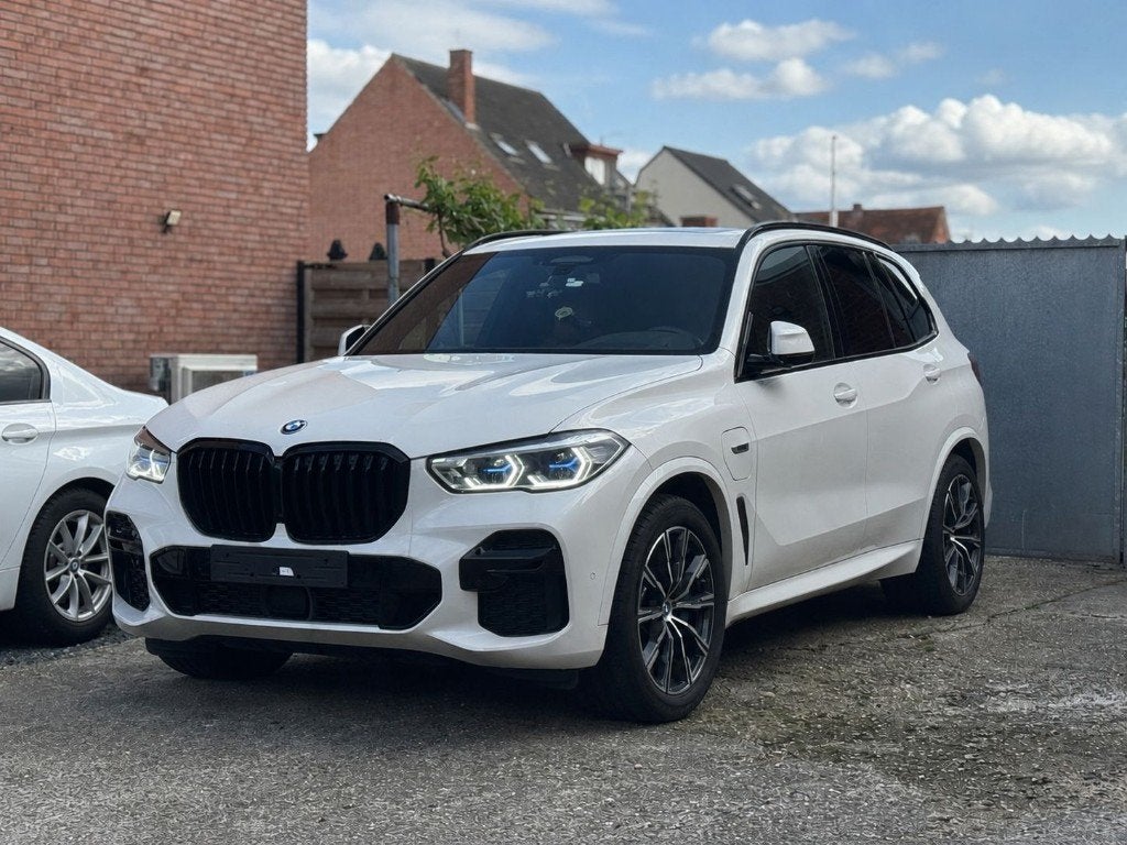 BMW X5 45e, Auto's, Automaat, Wit, Leder, Particulier