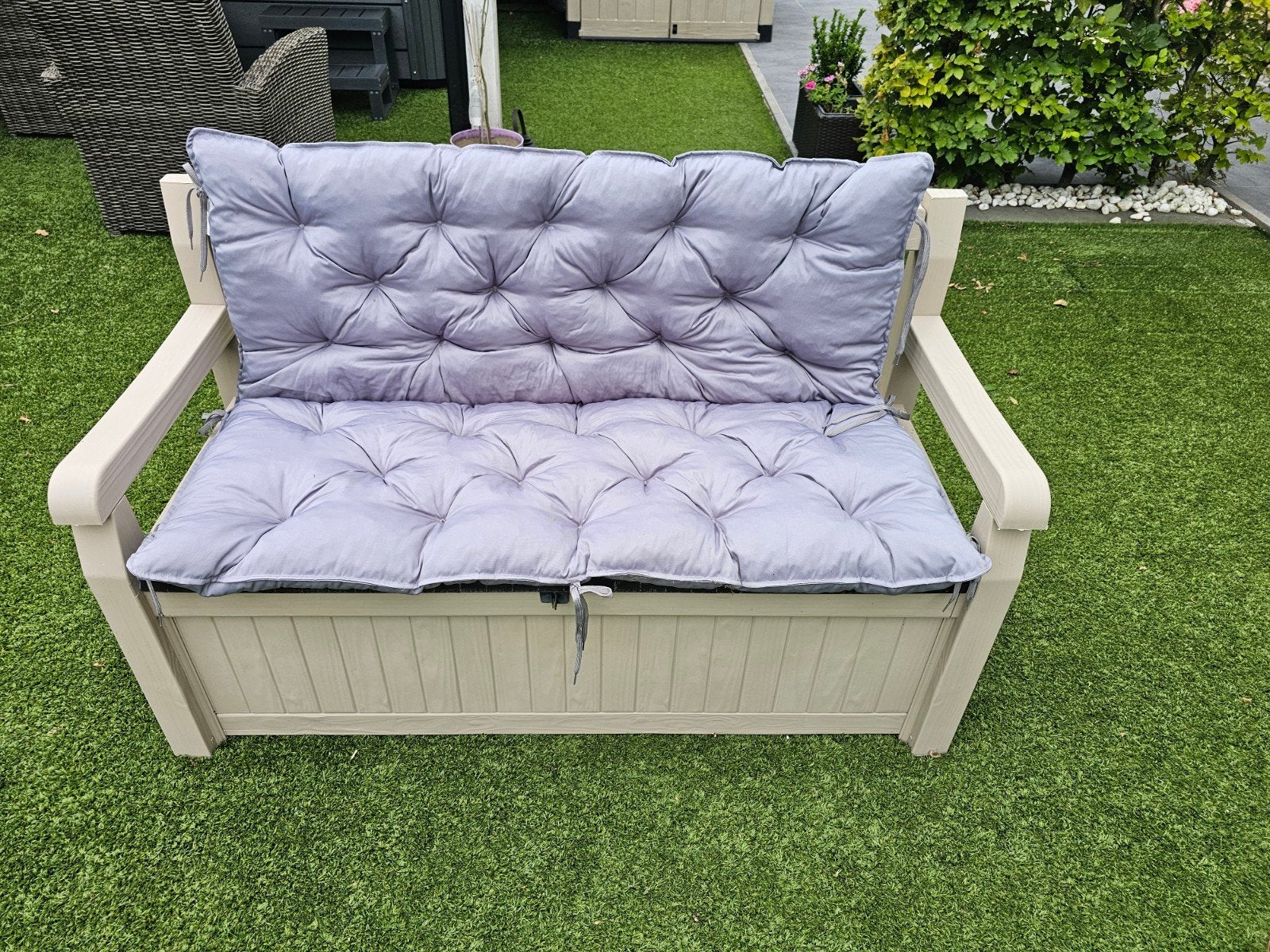 Keter zitbank met opbergruimte, nieuwstaat, sterk Pvc, Ophalen, Zo goed als nieuw, Kunststof