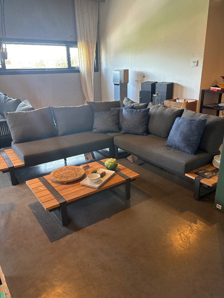 Lounge set merk 4seasons, Tuin en Terras, Ophalen, 5 zitplaatsen, Bijzettafel, Aluminium