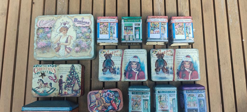 Boîtes en fer/collection de boîtes à biscuits vintage — nost, Enlèvement