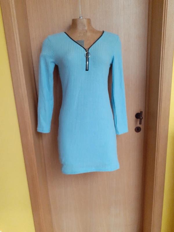 Robe bleu avec tirette taille M, Taille 38/40 (M), Enlèvement ou Envoi, Sans marque, Au-dessus du genou