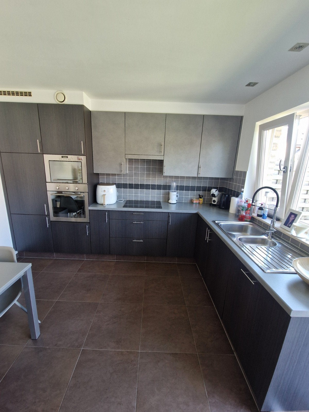 keuken te koop, Huis en Inrichting, Ophalen, Gebruikt, Bruin, Hoekkeuken