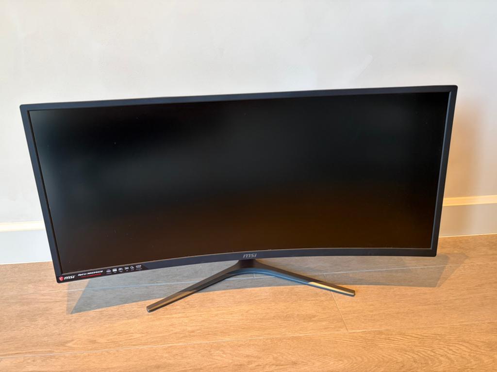 34” MSI MAG341CQ gaming monitor scherm 34401440 @ 100 Hz, Computers en Software, Monitoren, Gebruikt, VA, Kantelbaar, Onbekend